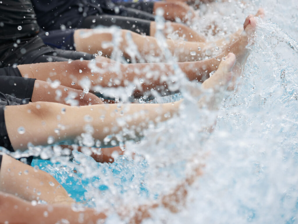 水泳授業の画像